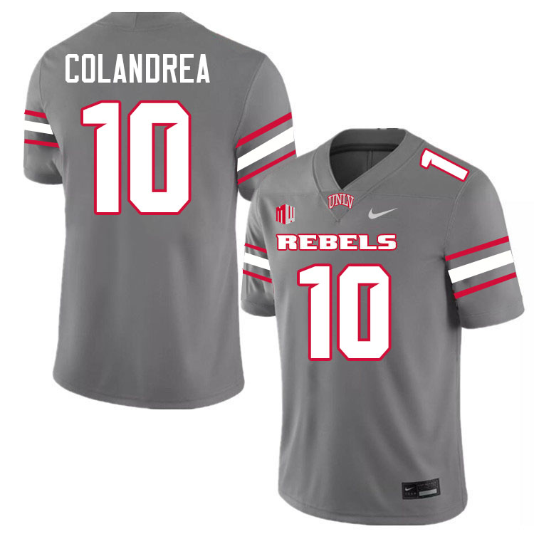 #10 Anthony Colandrea UNLV Rebels College Football Jersey Stitched-Grey